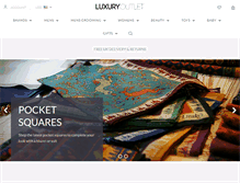 Tablet Screenshot of luxuryoutlet.com